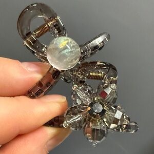 Crystal Small Hair Claw 2 Pack